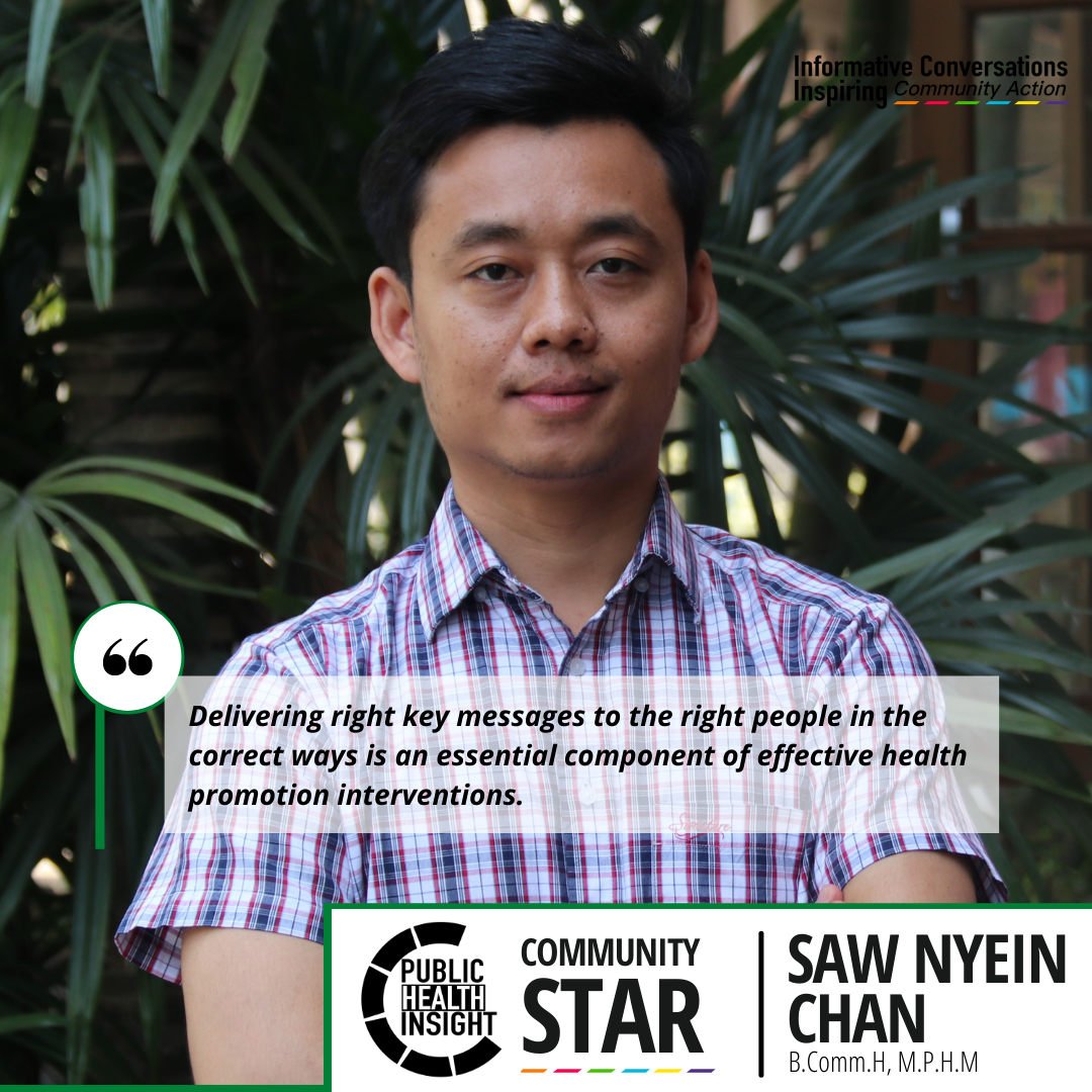 Public Health Insight Community Stars: Saw Nyein Chan