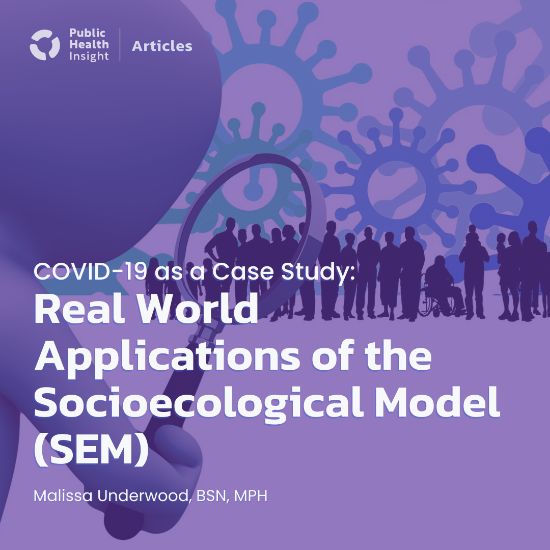 COVID-19 as a Case Study: Real World Applications of the Socioecological Model (SEM)