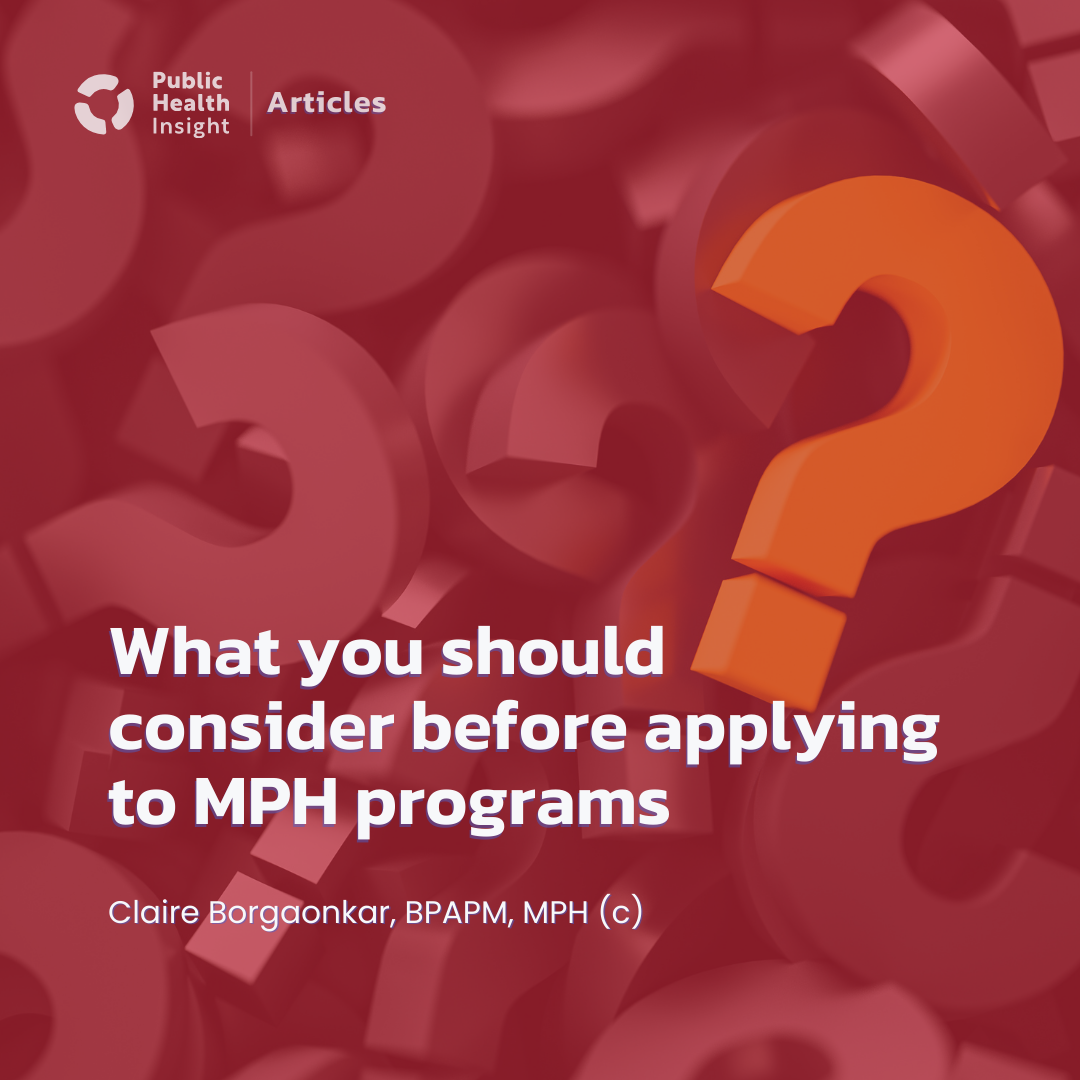 What you should consider before applying to MPH programs
